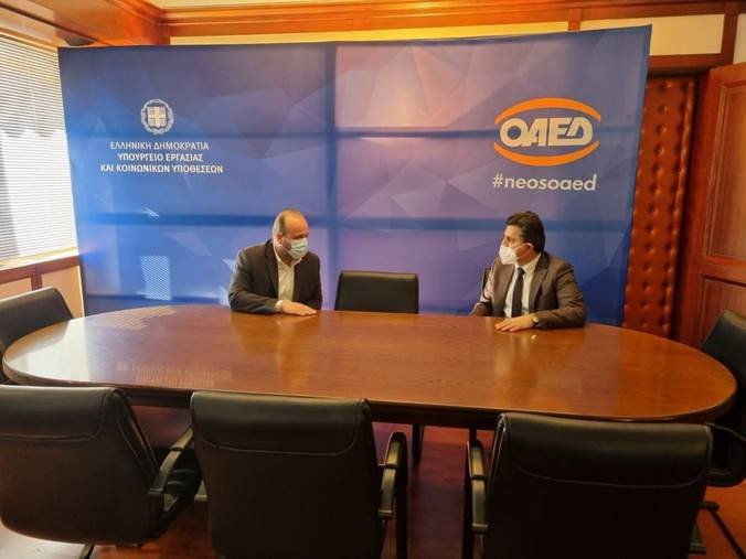 Συνάντηση Τζηκαλάγια με τον Διοικητή του ΟΑΕΔ για αναζήτηση λύσεων στο θέμα της ανεργίας της Καστοριάς