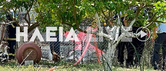 Δύο νεκροί από την πτώση αεροπλάνου στην Ηλεία