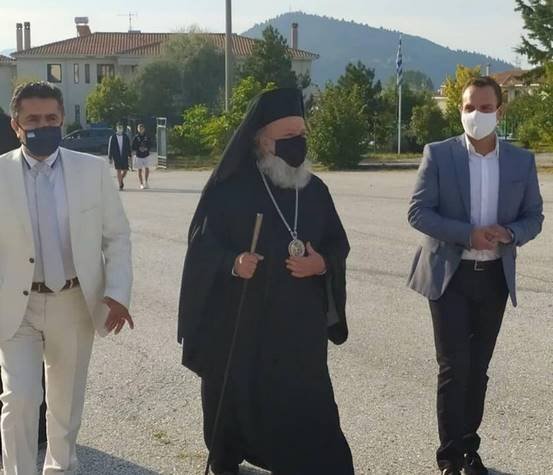 Χαιρετισμός του  Ζ. Τζηκαλάγια στον Αγιασμό για την νέα σχολική χρονιά.