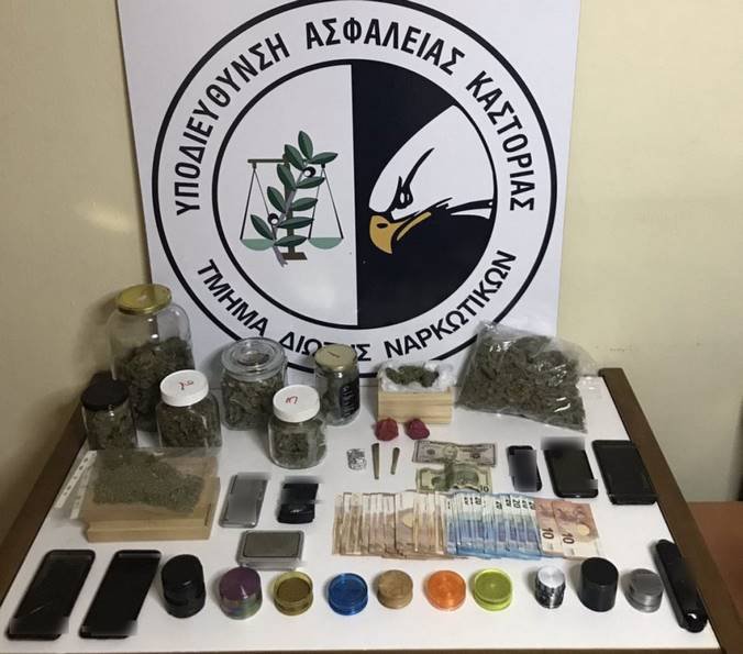Kαστοριά: Σύλληψη 4 ατόμων για διακίνηση και κατοχή ναρκωτικών