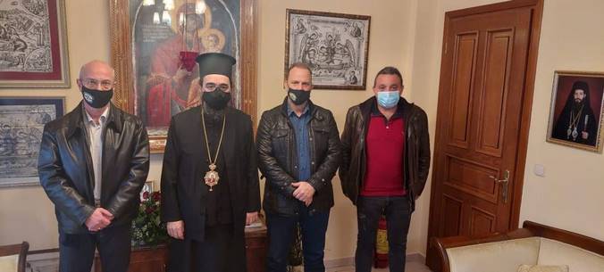 Εθιμοτυπική  Επίσκεψη του Προέδρου της Ελληνικής Ομοσπονδίας Γούνας & Προέδρου του Συνδέσμου Γουνοποιών Καστοριάς στον Σεβασμιώτατο Μητροπολίτη  Καστοριάς