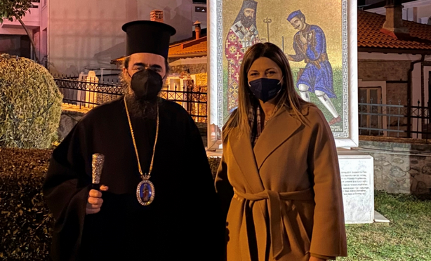 Ἐπίσκεψη ὑφυπουργοῦ Τουρισμοῦ στόν Μητροπολίτη Καστορίας