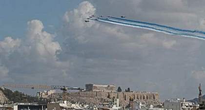 Έφτασαν τα Rafale: 10:25 απογειώθηκαν από Γαλλία, 12:15 πέρασαν πάνω από την Ακρόπολη