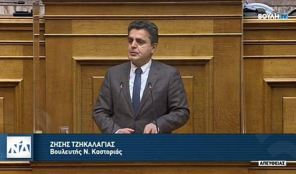 Ομιλία Ζήση Τζηκαλάγια στη Βουλή με κορωνίδα τα μέτρα κατά της διαφθοράς