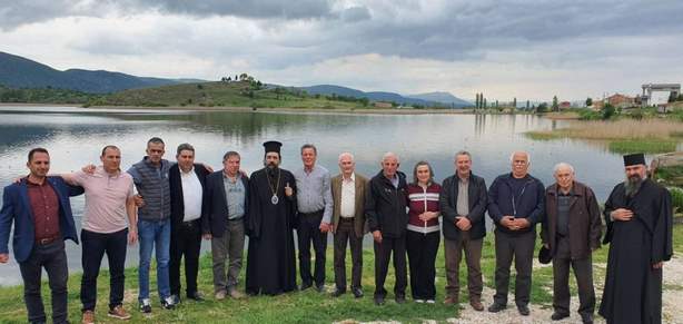 Ὁ Μητροπολίτης Καστορίας μέ τούς Προέδρους τῶν Τοπικῶν Κοινοτήτων τοῦ Δήμου Ἀμυνταίου