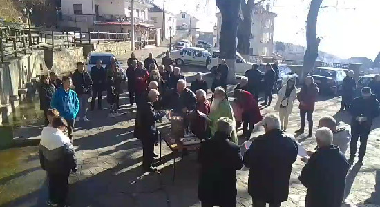 Αγιασμός των υδάτων στον Απόσκεπο 