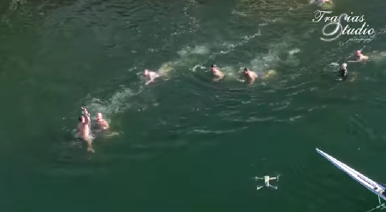 Θεοφάνεια στην Καστοριά στην θέση “Σταυρός” από drone