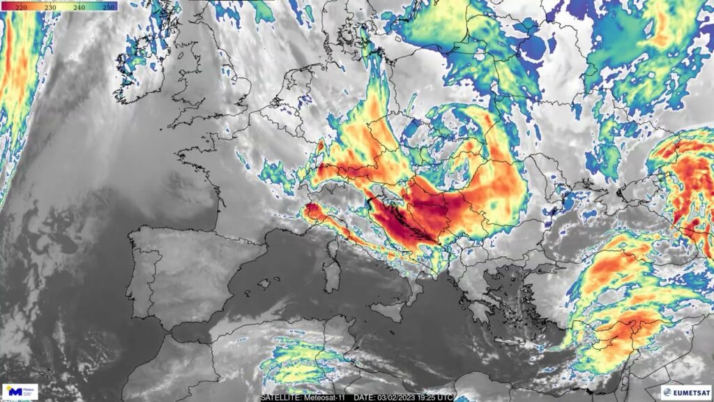 Meteo: Δείτε την απίστευτη ταχύτητα με την οποία κινείται η κακοκαιρία «Μπάρμπαρα»