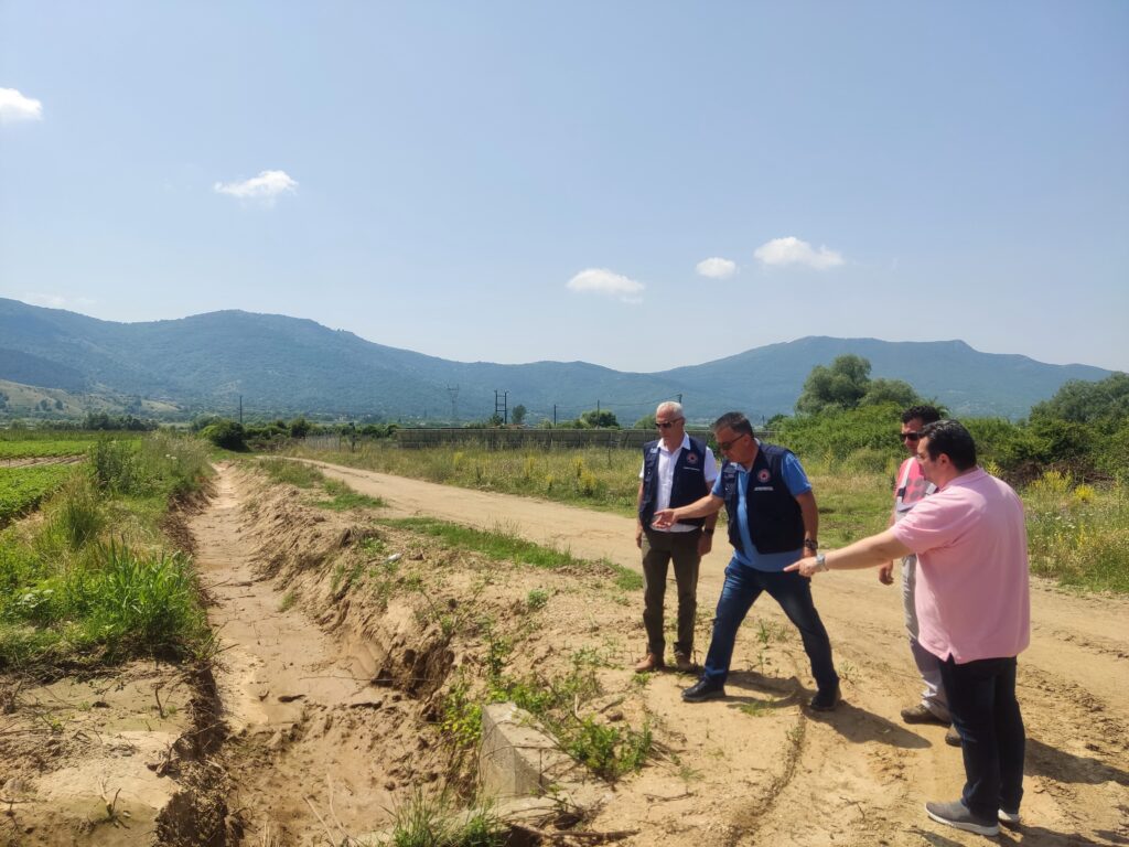 Επίσκεψη του Αντιπεριφερειάρχη Πολιτικής Προστασίας Θωμά Μάνου στα αποστραγγιστικά έργα στις Τ.Κ. Μελισσοτόπου και Στραυροποτάμου.