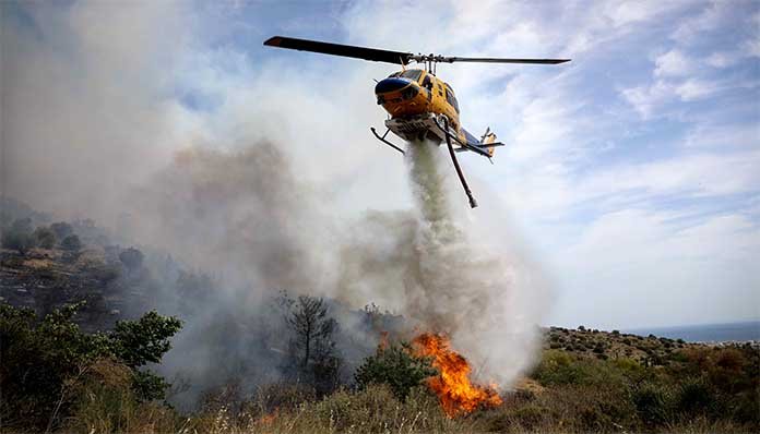 Πυρκαγιά στον Τρίλοφο του Γράμμου