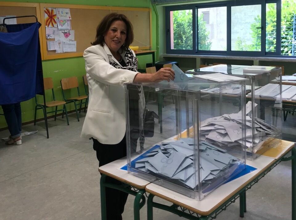 Το εκλογικό της δικαίωμα άσκησε  Γεωργία Ζεμπιλιάδου