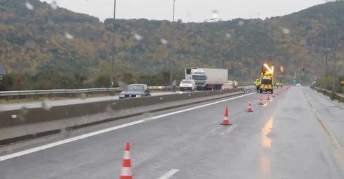 Τροχαίο ατύχημα με νταλίκα στην Εγνατία οδό – Αυξημένη ολισθηρότητα στο οδόστρωμα