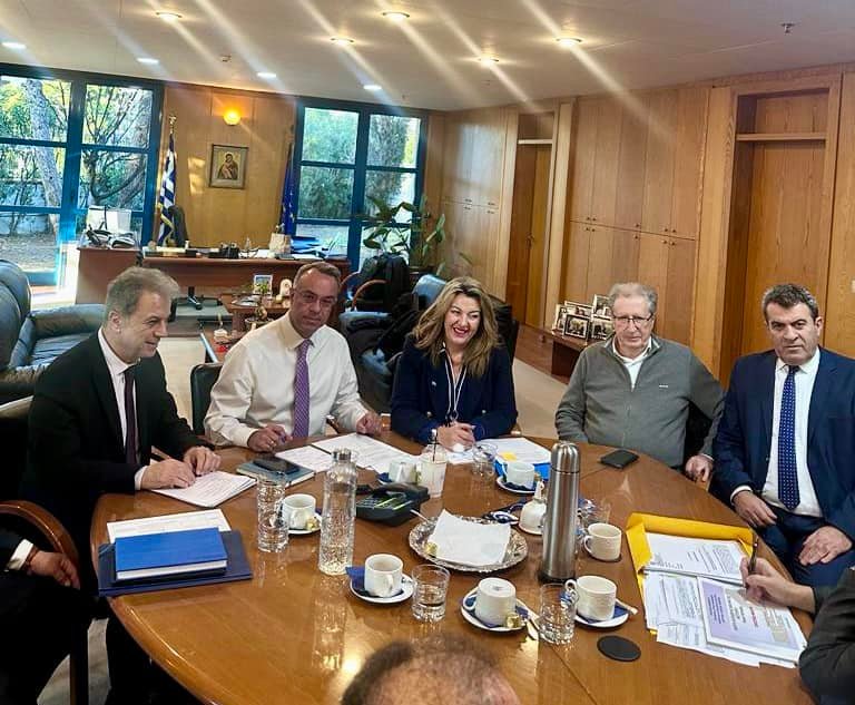 Συνάντηση εργασίας με τον Υπουργό Υποδομών Χρ. Σταϊκούρα για το Φράγμα Νεστορίου