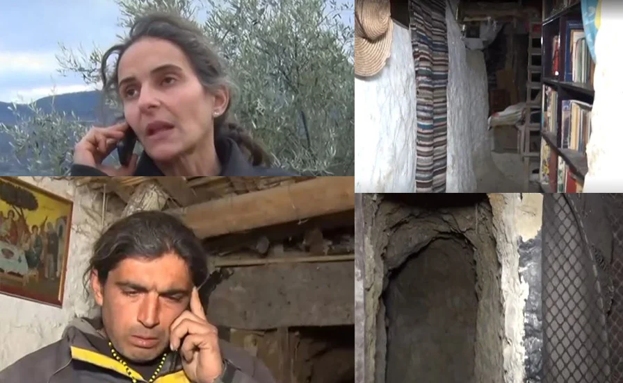 Κορινθία: Ο πρωτόγονος τρόπος ζωής της πολύτεκνης οικογένειας – Νέο βίντεο από το παράπηγμα και το λαγούμι 30 μέτρων