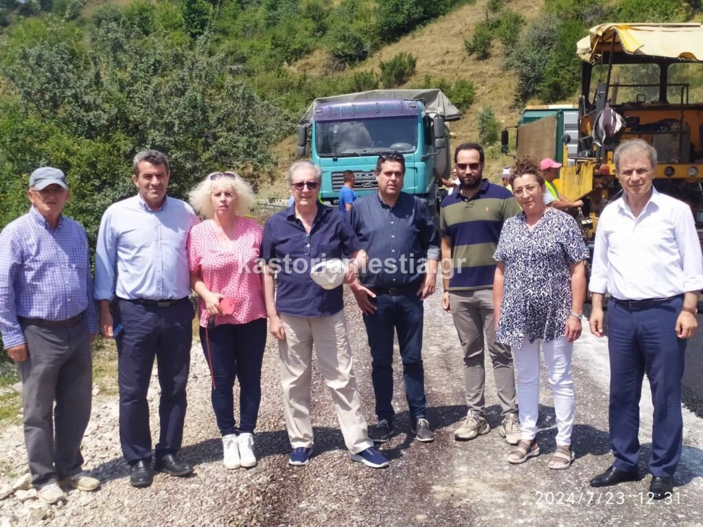 Γράμμος: Επίσκεψη του περιφερειάρχη Γ. Αμανατίδη στα έργα οδοποιίας του δρόμου Λιανοτόπι – Γράμμουστας