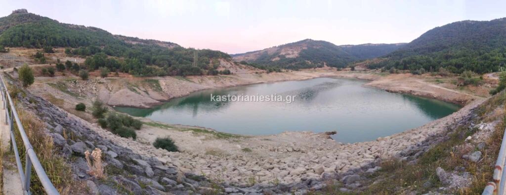 Καστοριά – Λειψυδρία: Στερεύει  και το φράγμα του Βράχου! (φωτογραφίες)