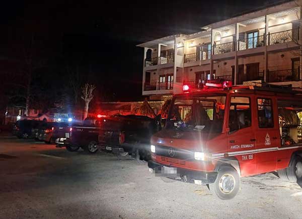 Φωτιά σε ξενοδοχειακή μονάδα στην Κοζάνη