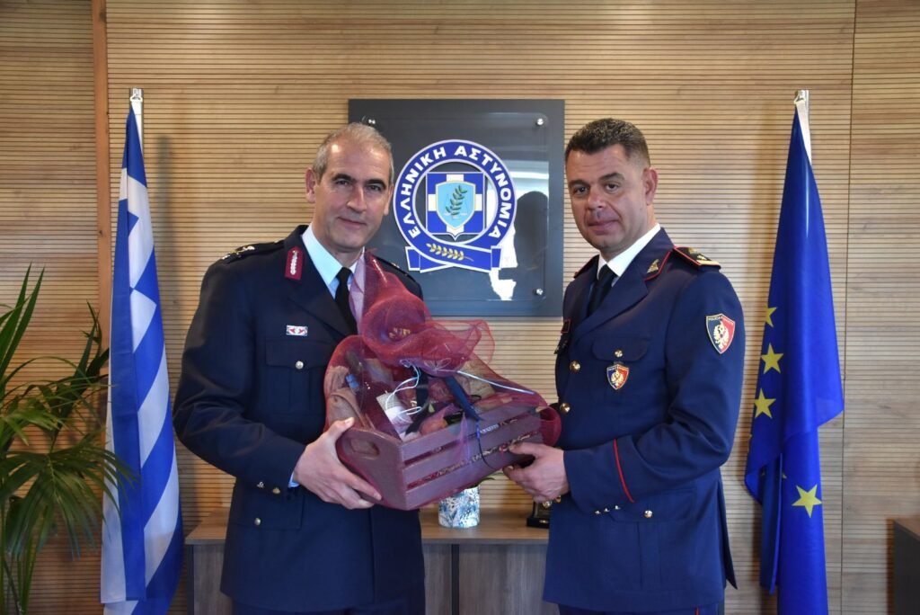 Συνάντηση υπηρεσιακών παραγόντων της Αλβανικής Αστυνομίας με το Γενικό Περιφερειακό Αστυνομικό  Διευθυντή Δυτικής Μακεδονίας