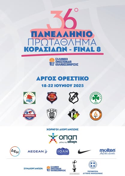 Το 36ο Πανελλήνιο Final 8 Κορασίδων έρχεται στο Άργος Ορεστικό
