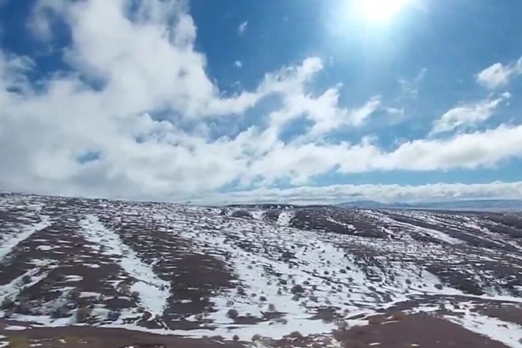 Χιόνισε στην έρημο Ατακάμα στη Χιλή, την πιο ξηρή έρημο του πλανήτη