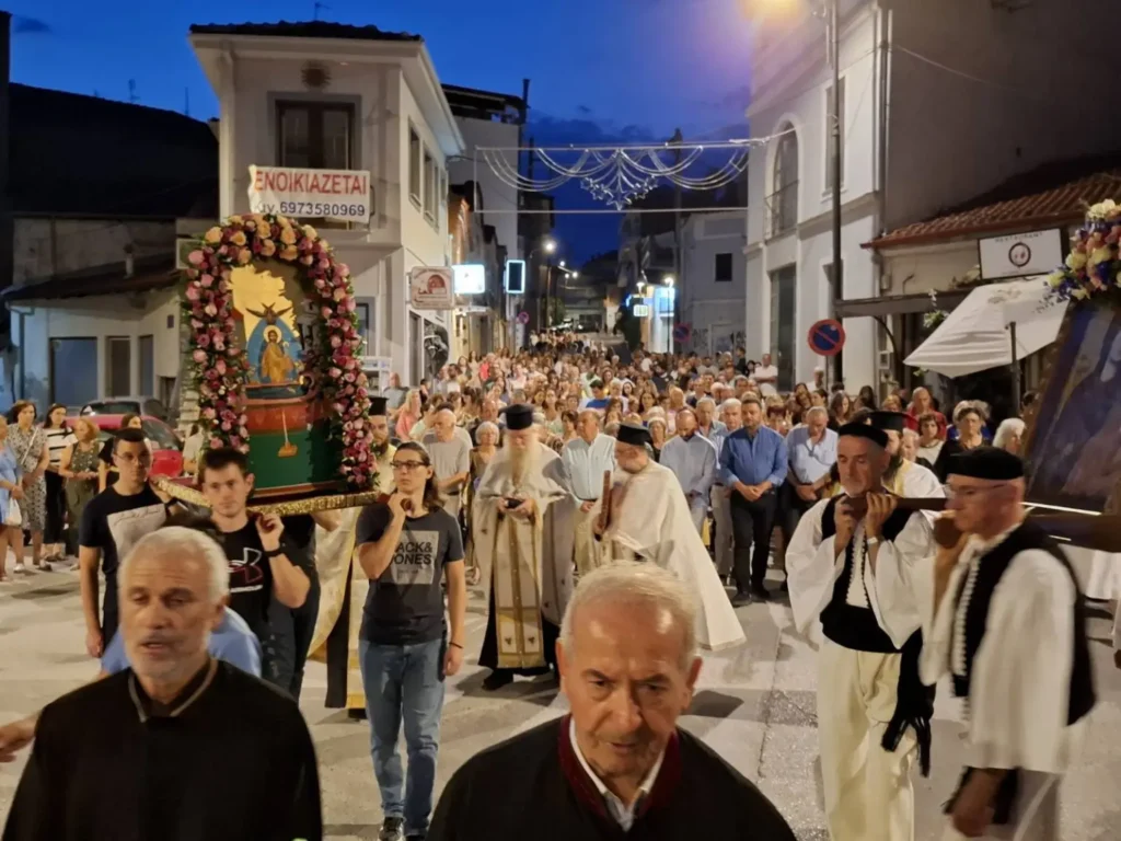Λιτανεία της Ιεράς Εικόνας της Παναγίας στο Άργος Ορεστικό