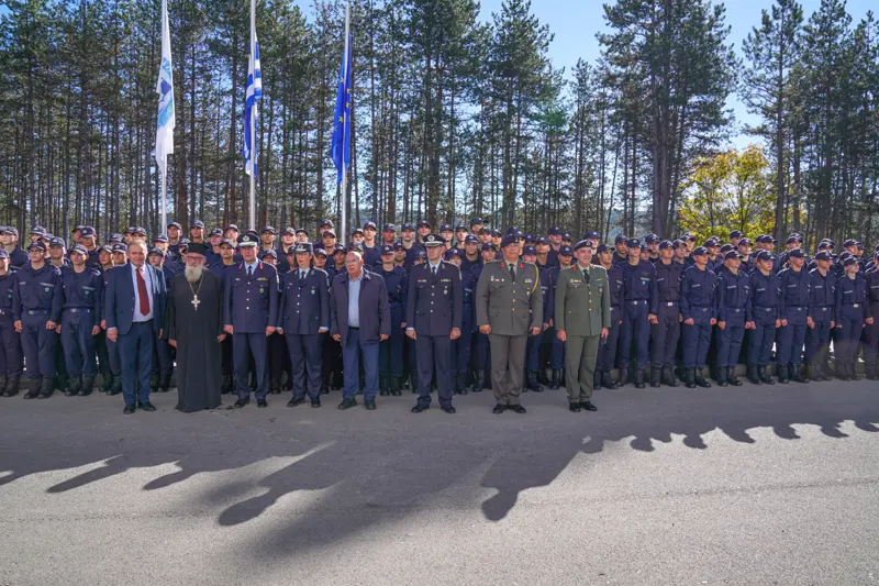 Ορκωμοσία των πρωτοετών Δοκίμων Αστυφυλάκων της εκπαιδευτικής σειράς 2025-2028 στο Τμήμα Δοκίμων Αστυφυλάκων Γρεβενών