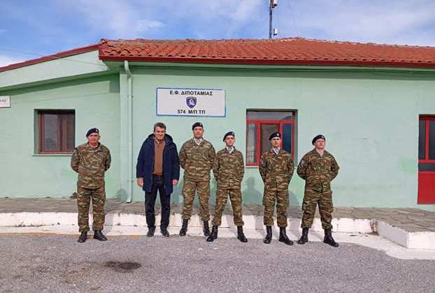 Επίσκεψη του Αντιπεριφερειάρχη Καστοριάς σε Στρατιωτικά Φυλάκια ενόψει των Χριστουγέννων