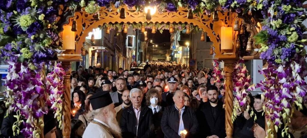Η περιφορά του Επιταφίου στην Αγία Παρασκευή στο Άργος Ορεστικό